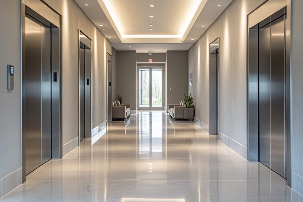 Shared condo common elements and elevator lobby that the condo corporation is responsible to manage