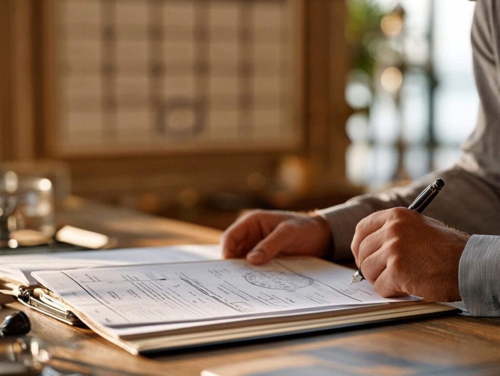 Legal documents and calendar representing Ontario's two-year limitation period for car accident lawsuits